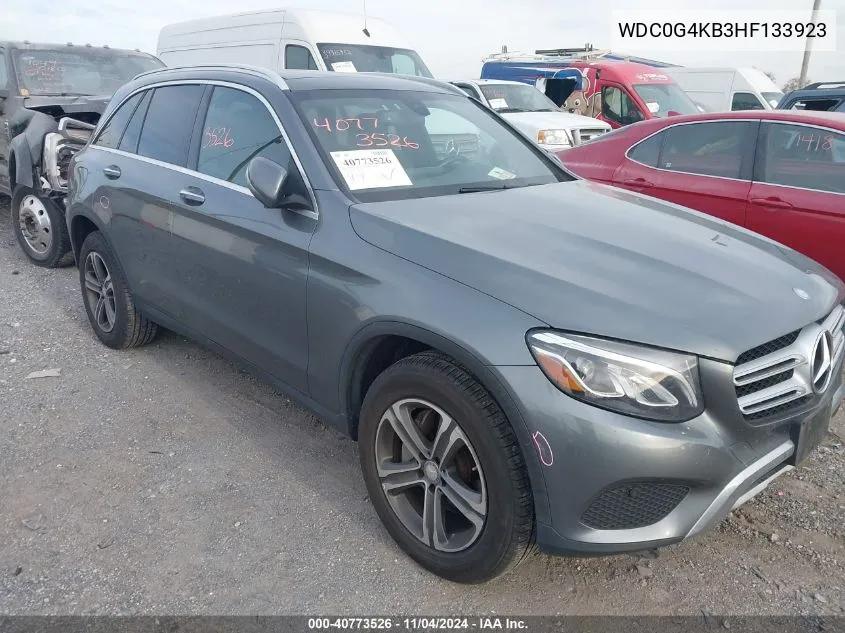 2017 Mercedes-Benz Glc 300 4Matic VIN: WDC0G4KB3HF133923 Lot: 40773526