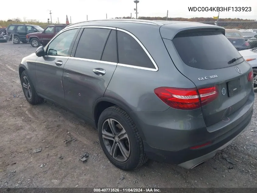 2017 Mercedes-Benz Glc 300 4Matic VIN: WDC0G4KB3HF133923 Lot: 40773526