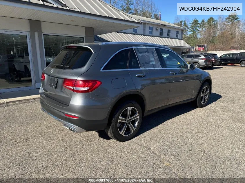 2017 Mercedes-Benz Glc 300 4Matic VIN: WDC0G4KB7HF242904 Lot: 40837650