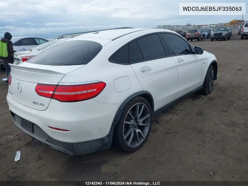 2018 Mercedes-Benz Glc VIN: WDC0J6EB5JF335063 Lot: 12142343