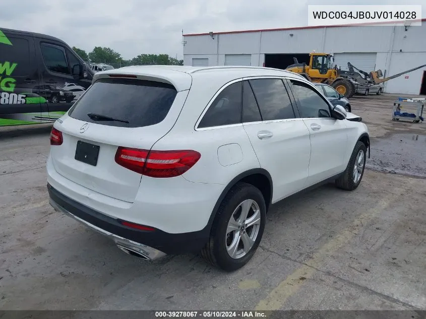 2018 Mercedes-Benz Glc 300 VIN: WDC0G4JB0JV014028 Lot: 39278067