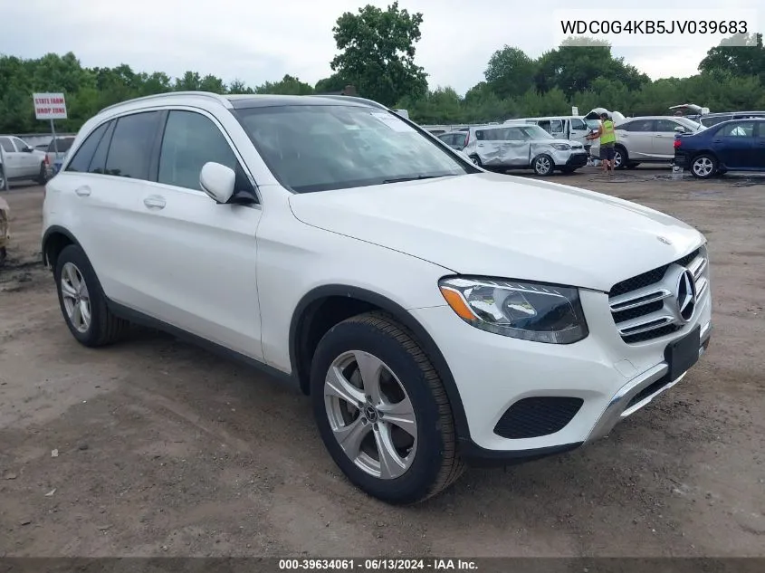 2018 Mercedes-Benz Glc 300 4Matic VIN: WDC0G4KB5JV039683 Lot: 39634061