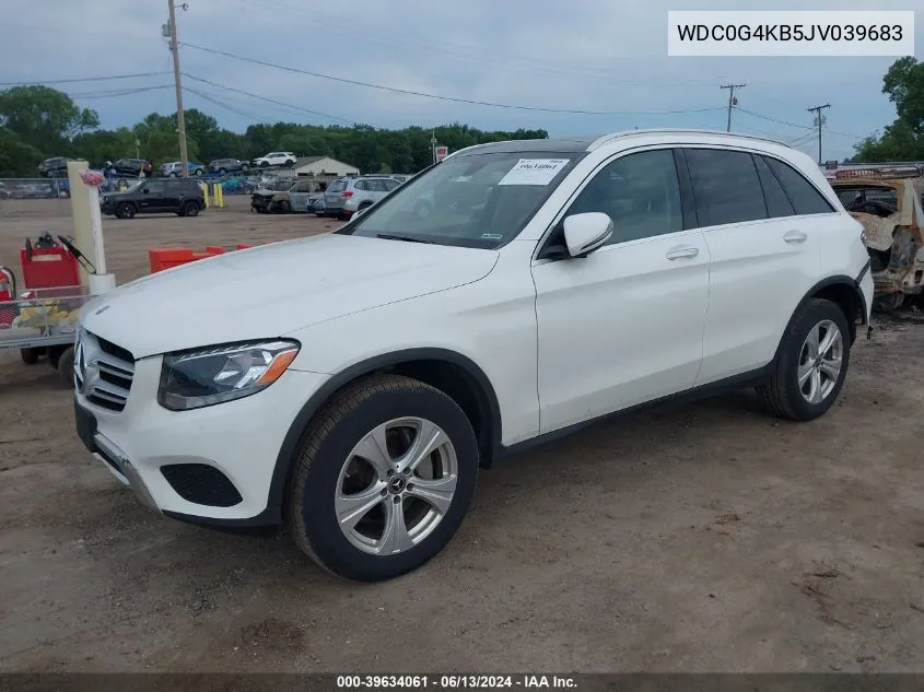 2018 Mercedes-Benz Glc 300 4Matic VIN: WDC0G4KB5JV039683 Lot: 39634061