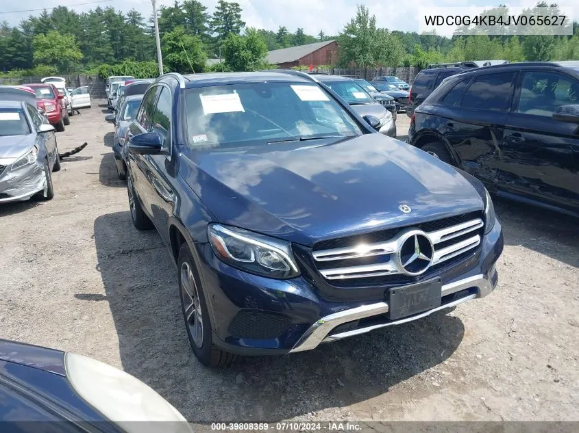 2018 Mercedes-Benz Glc 300 4Matic VIN: WDC0G4KB4JV065627 Lot: 39808359