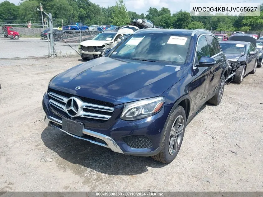 2018 Mercedes-Benz Glc 300 4Matic VIN: WDC0G4KB4JV065627 Lot: 39808359