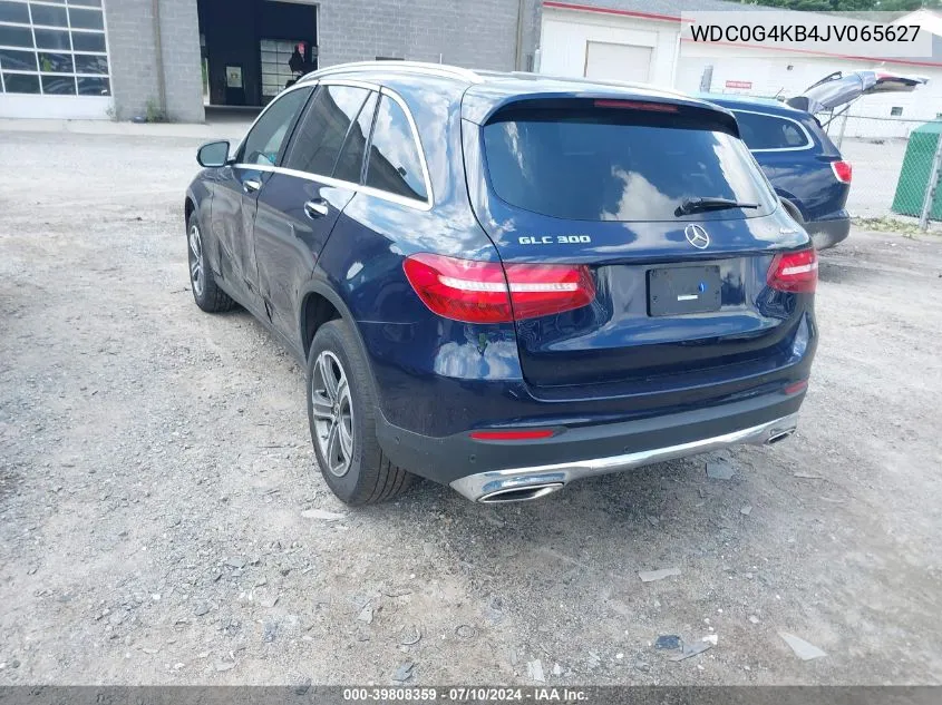 2018 Mercedes-Benz Glc 300 4Matic VIN: WDC0G4KB4JV065627 Lot: 39808359