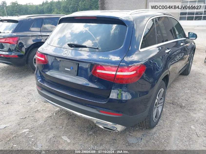 2018 Mercedes-Benz Glc 300 4Matic VIN: WDC0G4KB4JV065627 Lot: 39808359