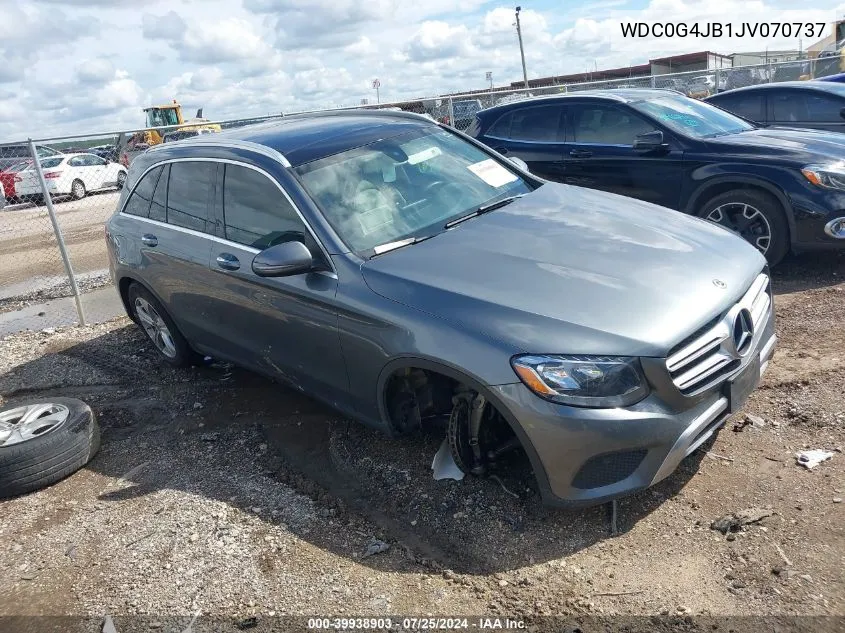 2018 Mercedes-Benz Glc 300 VIN: WDC0G4JB1JV070737 Lot: 39938903