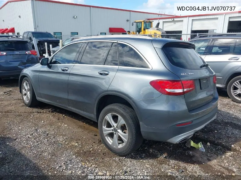 2018 Mercedes-Benz Glc 300 VIN: WDC0G4JB1JV070737 Lot: 39938903