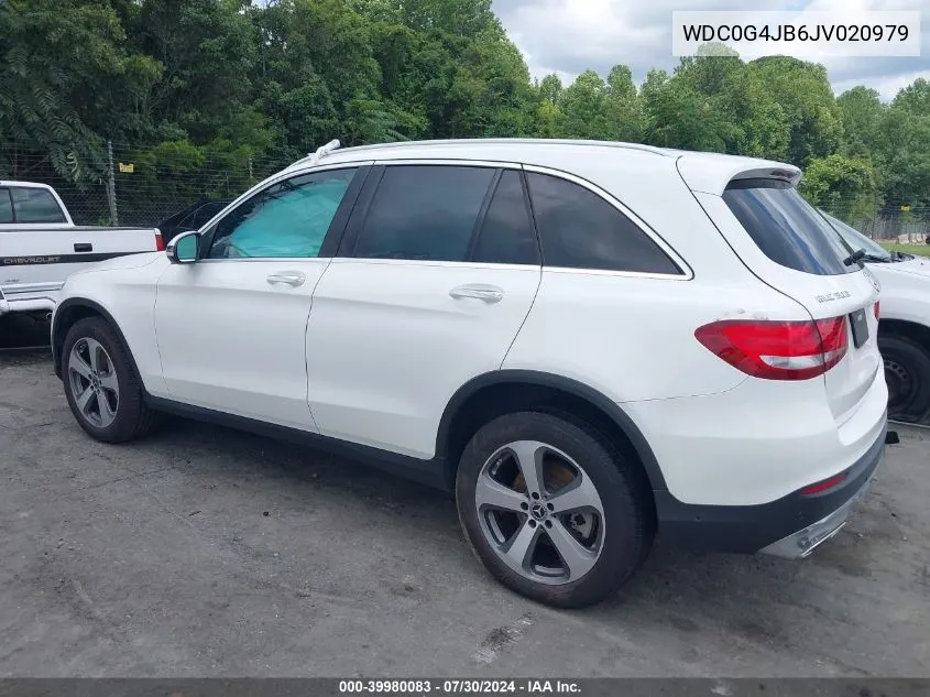 2018 Mercedes-Benz Glc 300 VIN: WDC0G4JB6JV020979 Lot: 39980083