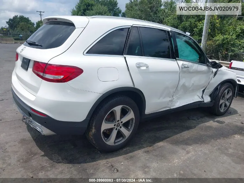 2018 Mercedes-Benz Glc 300 VIN: WDC0G4JB6JV020979 Lot: 39980083