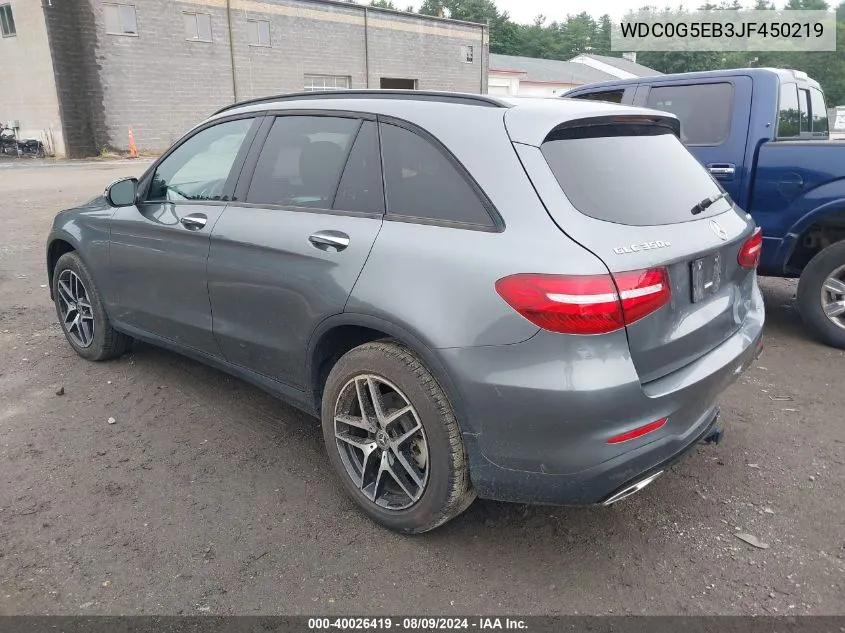 2018 Mercedes-Benz Glc 350E 4Matic VIN: WDC0G5EB3JF450219 Lot: 40026419