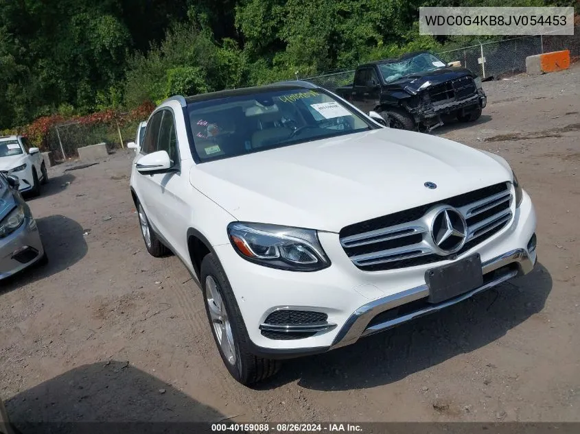 2018 Mercedes-Benz Glc 300 4Matic VIN: WDC0G4KB8JV054453 Lot: 40159088