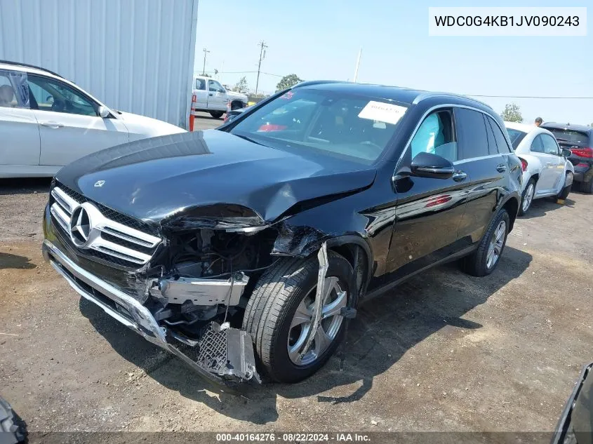 2018 Mercedes-Benz Glc 300 4Matic VIN: WDC0G4KB1JV090243 Lot: 40164276