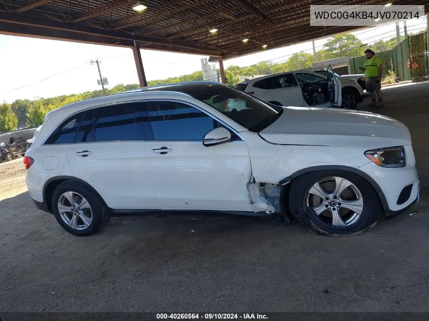 2018 Mercedes-Benz Glc 300 4Matic VIN: WDC0G4KB4JV070214 Lot: 40260564