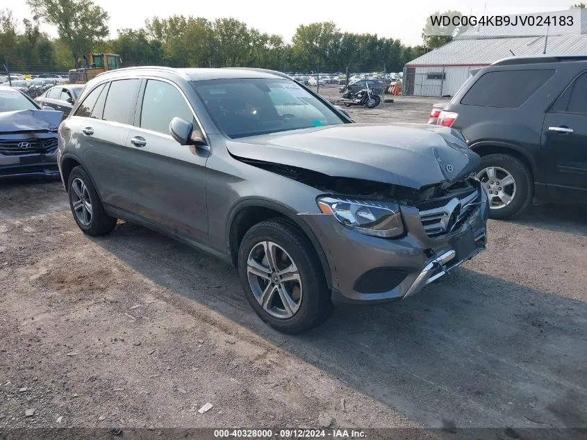 2018 Mercedes-Benz Glc 300 4Matic VIN: WDC0G4KB9JV024183 Lot: 40328000