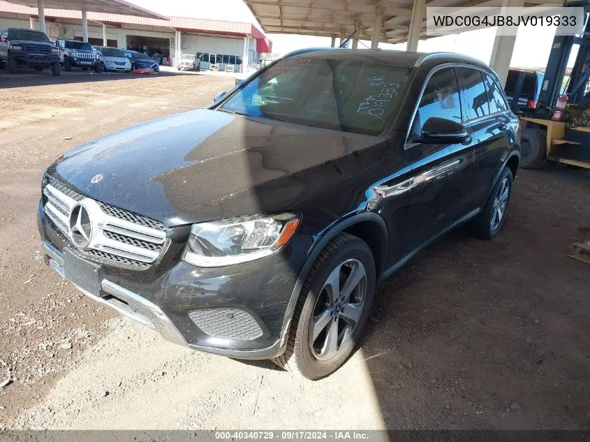 2018 Mercedes-Benz Glc 300 VIN: WDC0G4JB8JV019333 Lot: 40340729