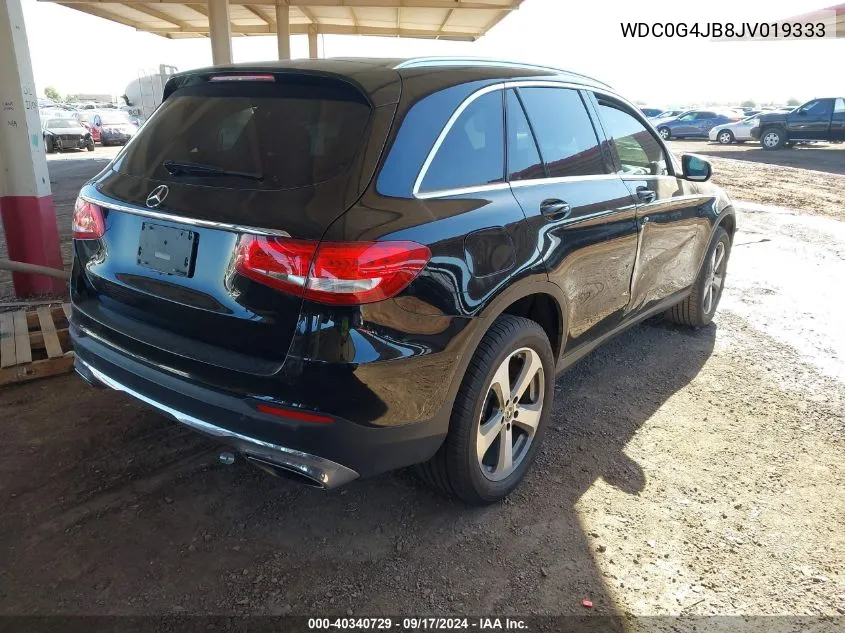 2018 Mercedes-Benz Glc 300 VIN: WDC0G4JB8JV019333 Lot: 40340729