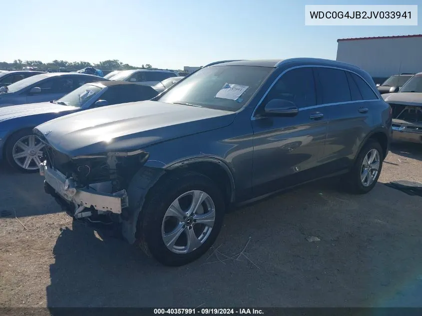 2018 Mercedes-Benz Glc 300 VIN: WDC0G4JB2JV033941 Lot: 40357991