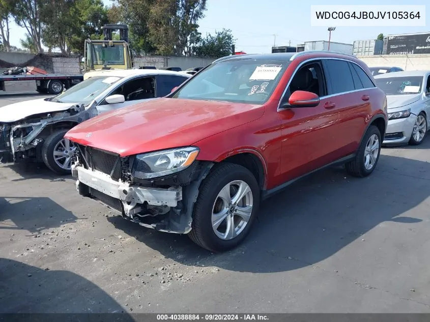 2018 Mercedes-Benz Glc 300 VIN: WDC0G4JB0JV105364 Lot: 40388884