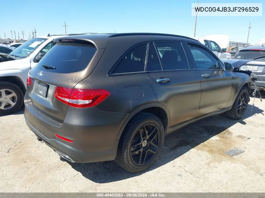 2018 Mercedes-Benz Glc 300 VIN: WDC0G4JB3JF296529 Lot: 40403053