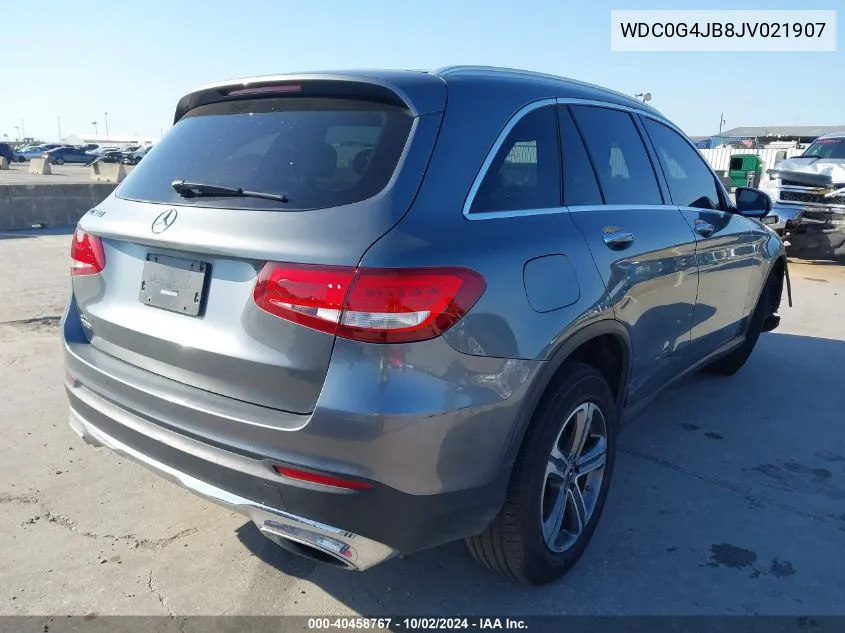 2018 Mercedes-Benz Glc 300 VIN: WDC0G4JB8JV021907 Lot: 40458767