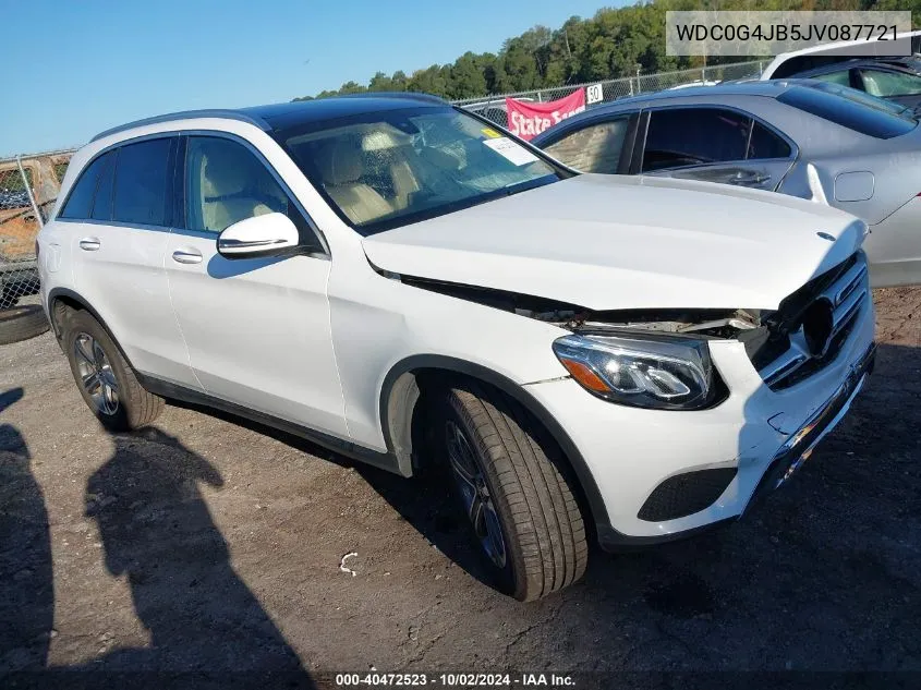 2018 Mercedes-Benz Glc 300 VIN: WDC0G4JB5JV087721 Lot: 40472523