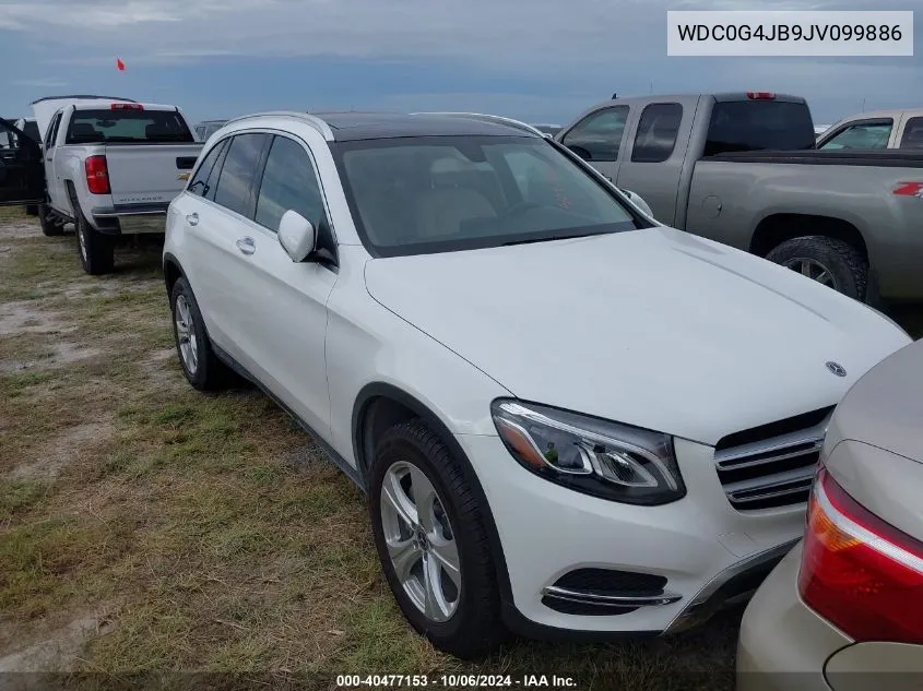 2018 Mercedes-Benz Glc 300 VIN: WDC0G4JB9JV099886 Lot: 40477153