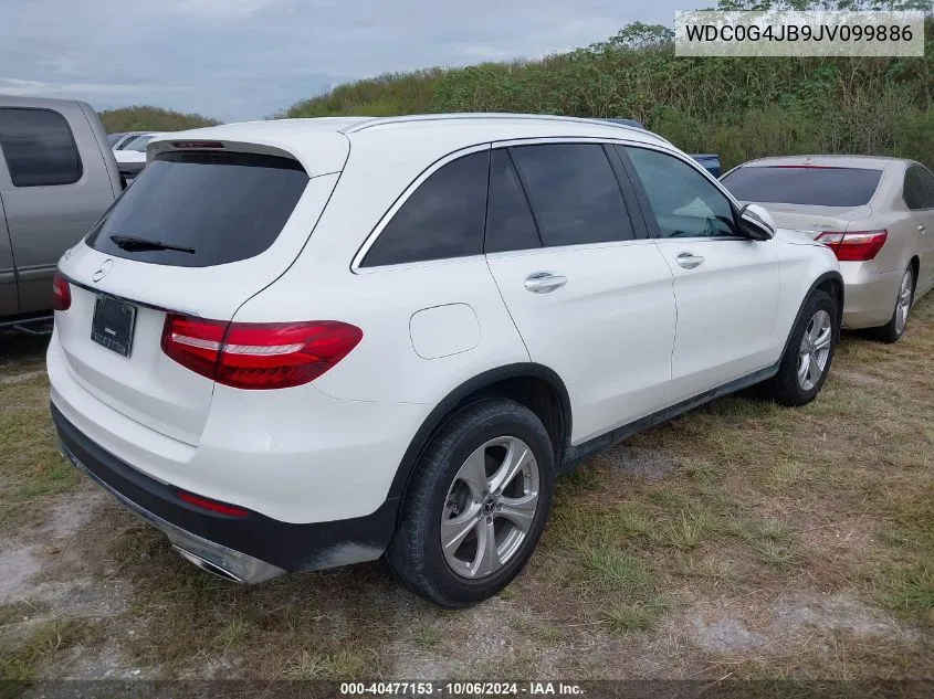 2018 Mercedes-Benz Glc 300 VIN: WDC0G4JB9JV099886 Lot: 40477153