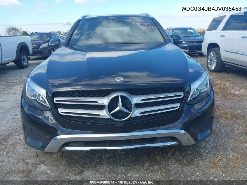 2018 Mercedes-Benz Glc 300 VIN: WDC0G4JB4JV036453 Lot: 40488874