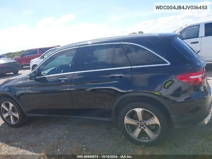 2018 Mercedes-Benz Glc 300 VIN: WDC0G4JB4JV036453 Lot: 40488874