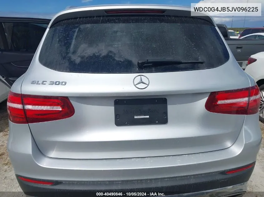 2018 Mercedes-Benz Glc 300 VIN: WDC0G4JB5JV096225 Lot: 40490846