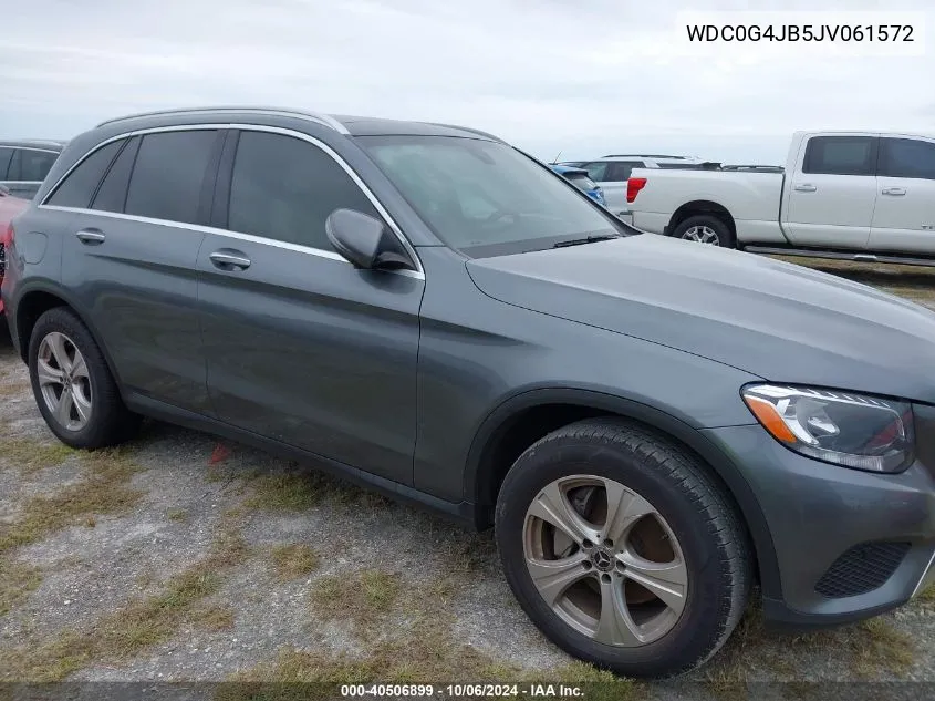 2018 Mercedes-Benz Glc 300 VIN: WDC0G4JB5JV061572 Lot: 40506899