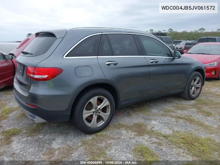 2018 Mercedes-Benz Glc 300 VIN: WDC0G4JB5JV061572 Lot: 40506899