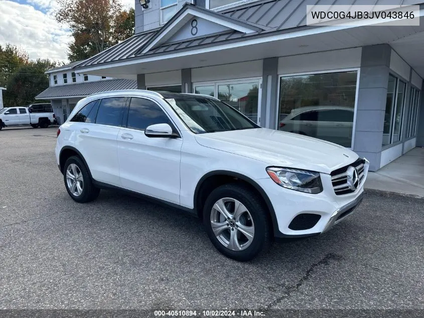 2018 Mercedes-Benz Glc 300 VIN: WDC0G4JB3JV043846 Lot: 40510894