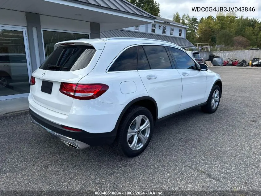 2018 Mercedes-Benz Glc 300 VIN: WDC0G4JB3JV043846 Lot: 40510894