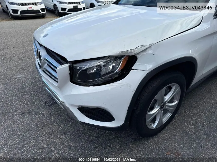 2018 Mercedes-Benz Glc 300 VIN: WDC0G4JB3JV043846 Lot: 40510894