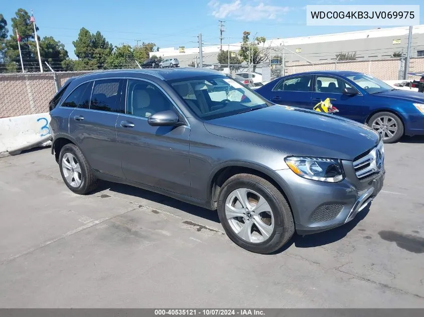 2018 Mercedes-Benz Glc 300 4Matic VIN: WDC0G4KB3JV069975 Lot: 40535121