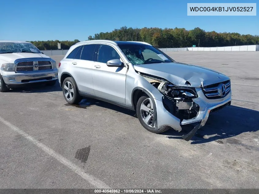 2018 Mercedes-Benz Glc 300 4Matic VIN: WDC0G4KB1JV052527 Lot: 40545962