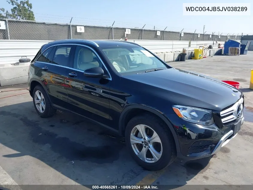 2018 Mercedes-Benz Glc 300 VIN: WDC0G4JB5JV038289 Lot: 40565261