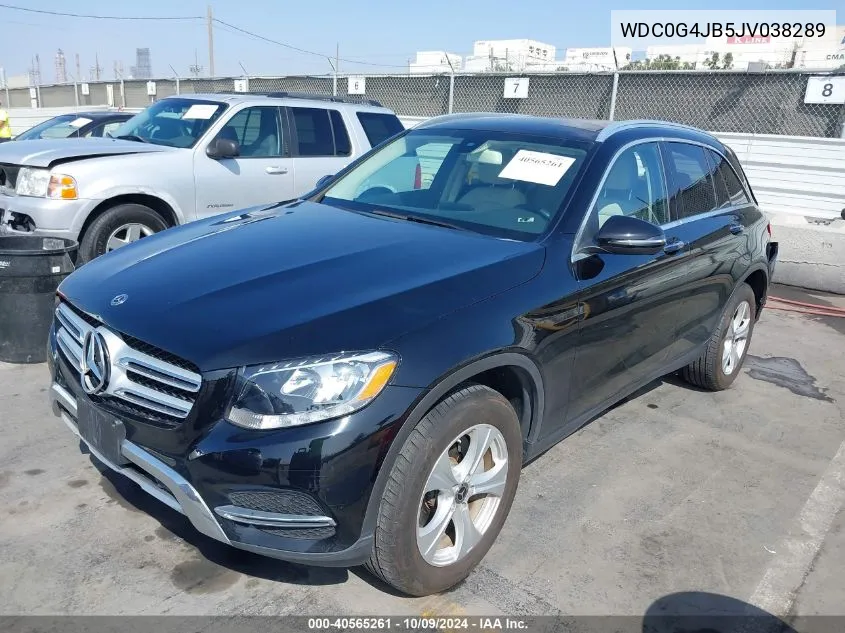 2018 Mercedes-Benz Glc 300 VIN: WDC0G4JB5JV038289 Lot: 40565261