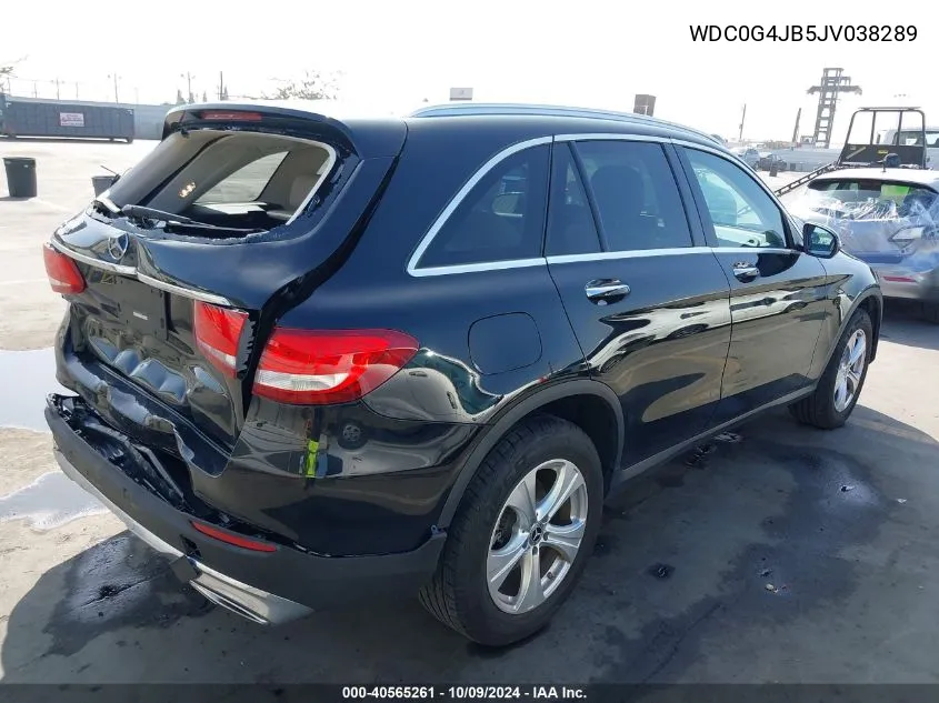 2018 Mercedes-Benz Glc 300 VIN: WDC0G4JB5JV038289 Lot: 40565261