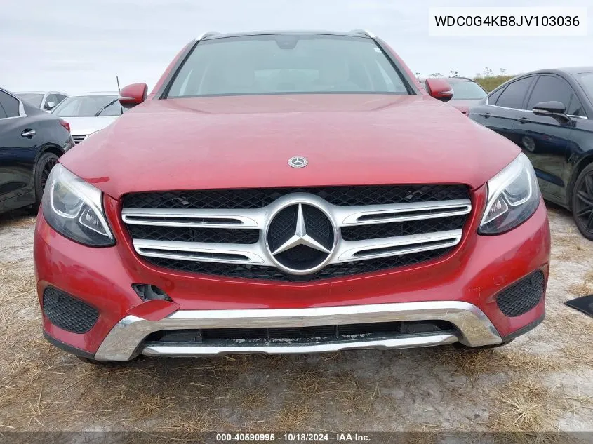 2018 Mercedes-Benz Glc 300 4Matic VIN: WDC0G4KB8JV103036 Lot: 40590995