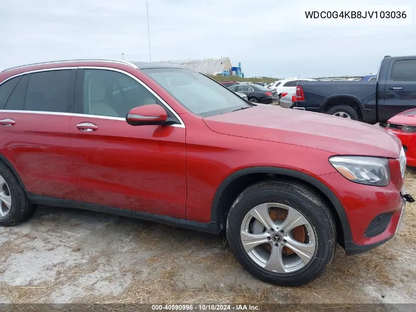 2018 Mercedes-Benz Glc 300 4Matic VIN: WDC0G4KB8JV103036 Lot: 40590995