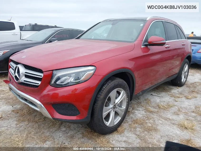 2018 Mercedes-Benz Glc 300 4Matic VIN: WDC0G4KB8JV103036 Lot: 40590995