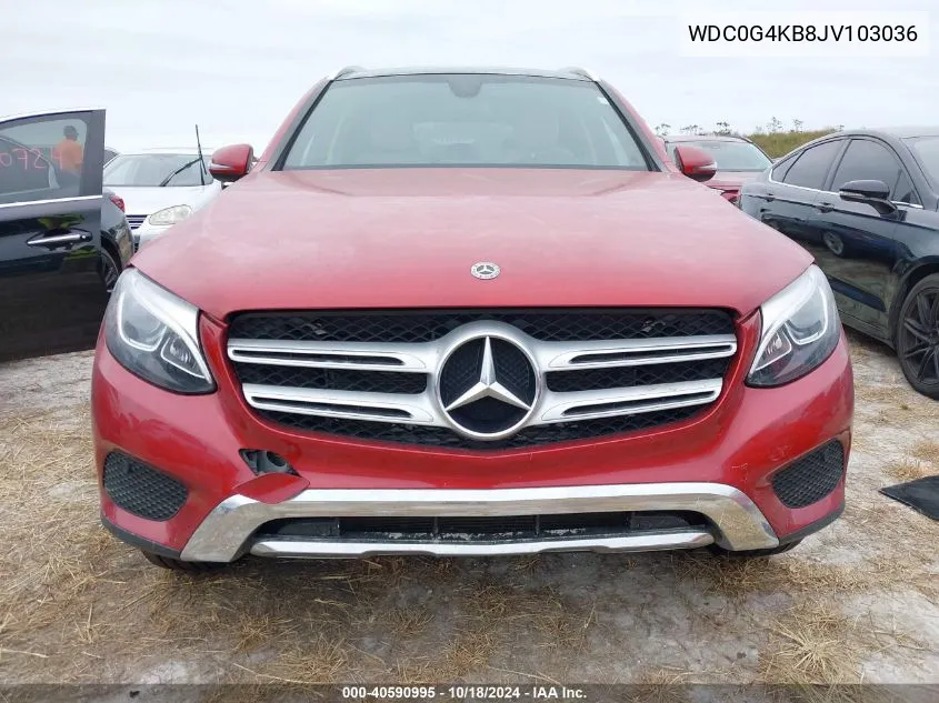 2018 Mercedes-Benz Glc 300 4Matic VIN: WDC0G4KB8JV103036 Lot: 40590995