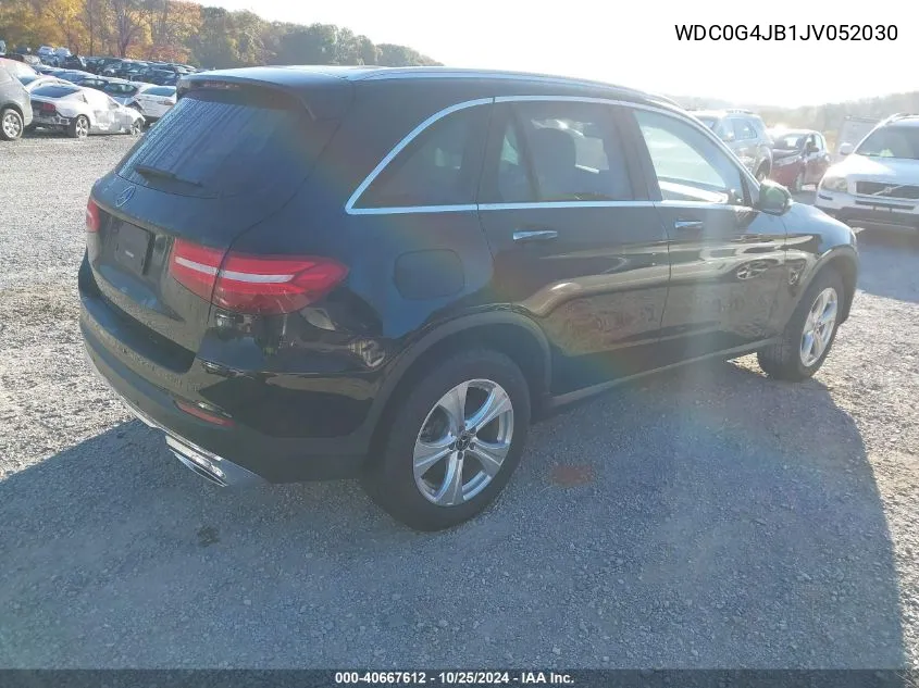 2018 Mercedes-Benz Glc 300 VIN: WDC0G4JB1JV052030 Lot: 40667612