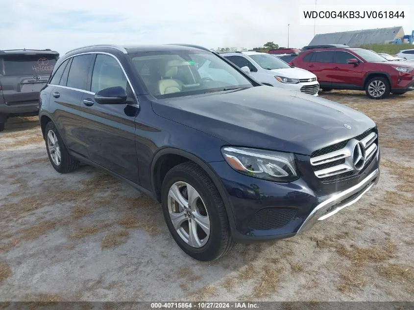 2018 Mercedes-Benz Glc 300 4Matic VIN: WDC0G4KB3JV061844 Lot: 40715864