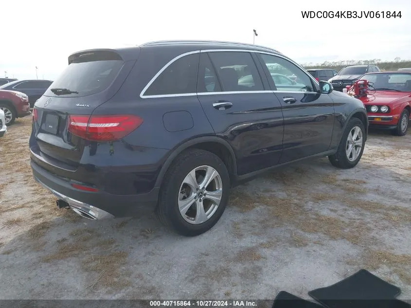 2018 Mercedes-Benz Glc 300 4Matic VIN: WDC0G4KB3JV061844 Lot: 40715864