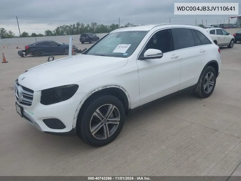 2018 Mercedes-Benz Glc 300 VIN: WDC0G4JB3JV110641 Lot: 40743266